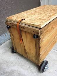 使い込んだリンゴ箱を ３つの形態にトランスフォームするハイスペックなリンゴ箱にカスタマイズしました 形態 リンゴ箱に開閉式のフタを取付け そのフタを天板代わりにするローテーブル 形態 ２輪のキャスターとパイプのハンドルによって荷物を運搬できるキャリー