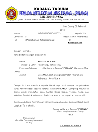 Surat izin adalah salah satu jenis surat administrasi desa baik surat izin dari kepala desa maupun surat izin dari pihak lainnya. Surat Permohonan Rekomendasi Camat