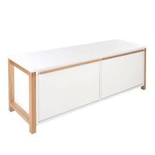 Banc Meuble A Chaussures Northgate En Chene Laque Blanc Banc D Entree Avec Rangement Meuble Chaussure Rangement