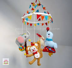 Circus Hanging Baby Mobile Baby Mobile Felt Baby Mobile Girl Baby Mobile