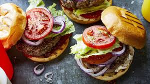 I toasted pepperidge farm soft white hamburger buns and added green leaf lettuce and tomato. The Classic Burger Recipe Myrecipes