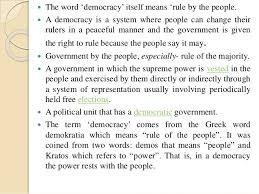 Concept Of Democracy