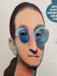 Les Claypool interview of Geddy Lee in Creem (Mar. 1994) cartoon