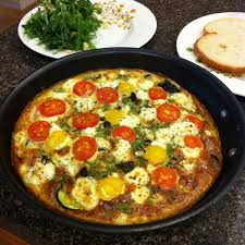 Maybe you would like to learn more about one of these? Grilled Zucchini Frittata With Goat Cheese And Tomatoes