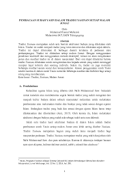 We did not find results for: Pdf Pembacaan Surah Yasin Dalam Tradisi Yasinan Setiap Malam Jumat Ta Iat Academia Edu