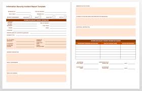 Free Incident Report Templates Forms Smartsheet