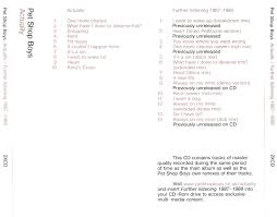 More by pet shop boys. Music Rewind Pet Shop Boys 2001 Actually Further Listening 1987 1988 Special Edition