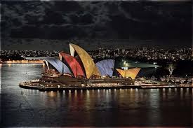 Lighting The Sails Sailing Photo Sydney Opera House