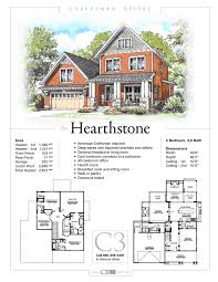 The Hearthstone By C3 Studio Llc Description Sheet Craftsman Inspired House Plans Architecture Floor Plans