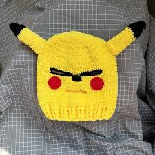 Check spelling or type a new query. Pokemon Personality Funny Handmade Knitted Hat Cute Cartoon Pikachu Men And Women Funny Warm Hood Aliexpress