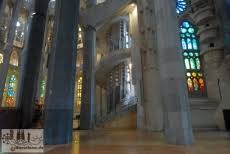 The construction began in 1882 and gaudí continued to work on it. Sagrada Familia Interior