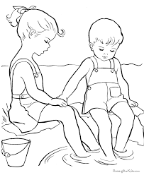 Color Picture For Summer 025 Summer Coloring Pages Vintage Coloring Books Coloring Pages