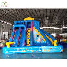 Inflatable water pool slide for kids. Kids Blow Up Outdoor Water Slides Big Splash Inflatable Water Pool Slide Buy Inflatable Pool With Silde 2019 New Inflatable Watet Slide Water Slide Inflatable Large Product On Alibaba Com