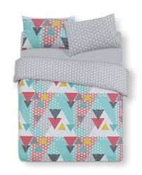 La collection de linge de maison jalla est fruit d'un mélange détonant de tonalités chatoyantes et de belles matières. Parure De Lit Double Scandi Cool Geo Parure De Lit Tissu Losange