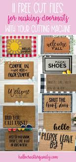 Thank you for joining us on my cricut craft room's blog hop. 11 Free Doormat Svg Files To Make With Your Cricut Cricut Projects Vinyl Diy Doormat Cricut Craft Room