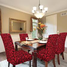 Get it as soon as tue, aug 17. Stretch Dining Room Chair Cover Removable Washable Slipcover 4pcs Red And Black Walmart Com Walmart Com