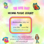 Tie Die Day at Hibbing Public Library