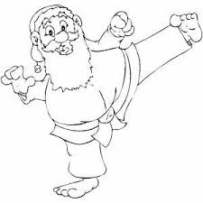 Karate kid coloring pages are a fun way for kids of all ages to develop creativity, focus, motor skills and color recognition. Santa Karate Master Coloring Page