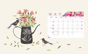Floral May 2018 Calendar Wallpaper Calendar Wallpaper December Wallpaper Wallpaper