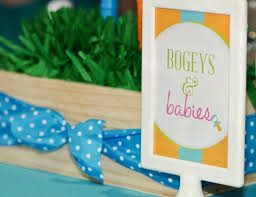 It was located at a family member's house. Preppy Golf Themed Baby Shower Operation Shower Celebrations At Home