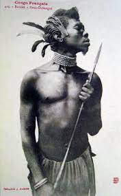 Banziri Man Haut Oubangui French Congo Post Stamped 1914 Man Photography Black African Hair Africa Tribes