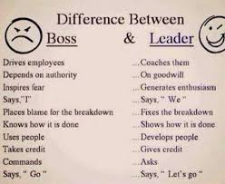 Boss Vs Leader Boss And Leader Work Quotes Leadership