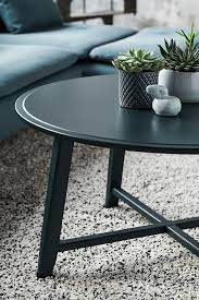 Uk ikea transparent 4 chair dining table and white drawer coffee table. Kragsta Black Coffee Table 90 Cm Ikea