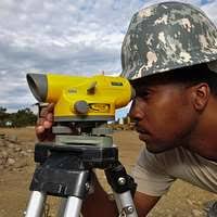 Lance Cpl. Jordan Mayberry, a surveyor with Geodetic