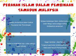 Peranan dalam pembinaan tamadun malaysia. Tajuk 6 Islam Dalam Tamadun Melayu
