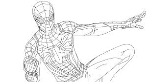 Printable spiderman homecoming coloring page. Spider Man Superhero Coloring Pages