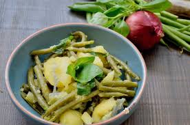 Polpetta is italian for croquette; Insalata Di Patate E Fagiolini Profumo Di Frangipani