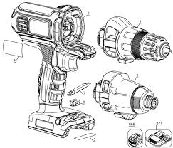 Black + decker 20v max matrix drill/driver is a part of the matrix quick connect system. Black Decker Bdcdmt120 Matrix 20v Max Lithium Drill Driver Type 1 Parts And Accessories At Partswarehouse