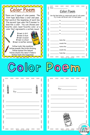 Color Poems For Kids Color Poem Poetry For Kids Poetry Writing Activities