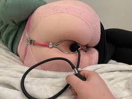 Locked in chastity with an inflatable buttplug that Master controls