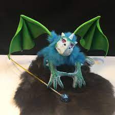 Dragon Puppet Turquoise Shoulder Puppet Fantasy Creature Etsy Mythical Creatures Fantasy Creatures Dragon Sculpture