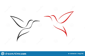 Hummingbird Logo Isolated Hummingbird On White Background Outline Stock Vector Illustration Of Sy Hummingbird Tattoo Geometric Tattoo Arm Tattoo Sleeve Men