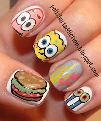 Uñas decoradas con esmaltes uñas bonitas decoradas uñas elegantes y sencillas uñas de suéter arte de uñas disney personajes de dibujos animados clásicos dibujos de personajes de 60 ⭐ uñas de verano 2020 ⭐ decoradas con motivos de flores, playa, agua, marinos, frutas. Spongbob Squarepants Cartoon Nail Art Arte De Unas Disney Tutorial De Unas Decoradas Diseno De Unas Tumblr