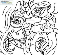 @kudutattoo here is 75 best tattoos of … Sugar Skull Rose Tattoo Coloring Pages Skull Coloring Pages Skull Rose Tattoos Coloring Pages