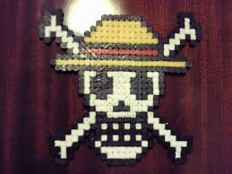 One Piece Skul Tete De Mort Tete De Mort Perles A Repasser Perle