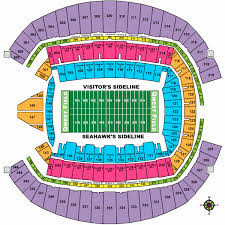 Veracious Century Link Field Seating Chart Hawks Stadium Map