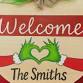 Welcome Grinches – Round Wooden Board
