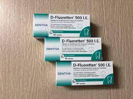 Vitamin D Fluoretten 500 I E 90v Mẫu Mới