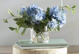 Hydrangea Flower Spray Arrangement Hydrangea Arrangements Flower Arrangements Blue Hydrangea Centerpieces