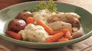 Slow Cooker Chicken And Vegetables With Dumplings Recipe Bettycrocker Com