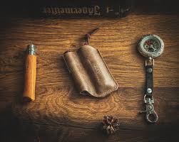 BJORN II EDC Caddy W Belt Clip, Leather Caddy Organizer, Edc Leather Slip,  Edc Pocket Organizer, Edc Gear, Leather Pocket Slip