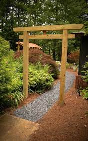 Japan Garden Wood Bridge And Gate Google Kereses Garden Archway Zen Garden Design Small Japanese Garden