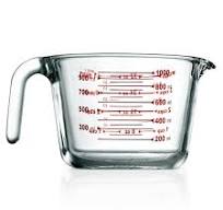 Glass Measuring Cup 1000ml Precise Pouring Borosilicate Heat-Resistant