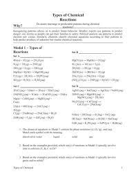 Four common types are synthesis, decomposition, single replacement. 21 Types Of Chemical Reactions S