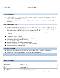 Sap Fico Resume With 3 Years Experience Instant Download Resume Samples Projects Download Now