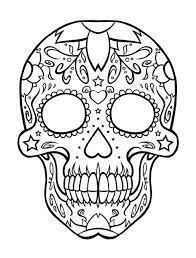 You can download and print this adults female sugar skulls coloring pages,then color it with your kids or share with your friends. Sugar Skull Coloring Pages Adult Coloring Pages Skull Coloring Pages Sugar Skull Tattoos Coloring Pages